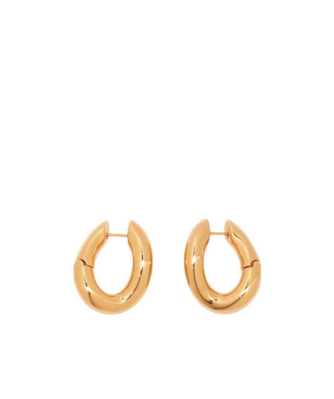 Balenciaga Loop Xxs Gold-tone Hoop Earrings In Yellow