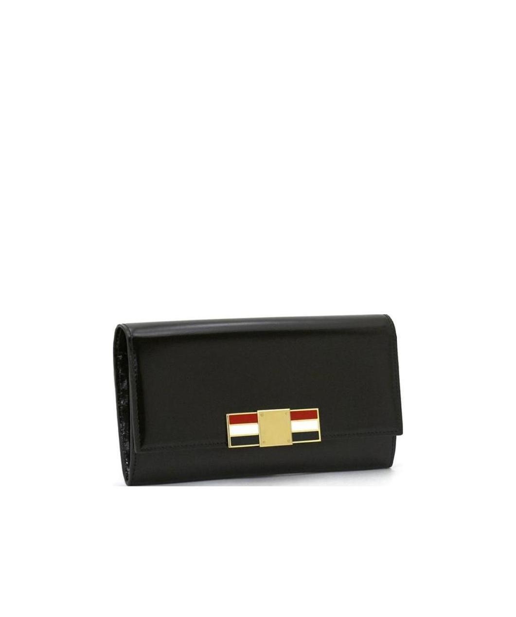Thom Browne Medium And Long Style With Zipper Purse In Hand In Black