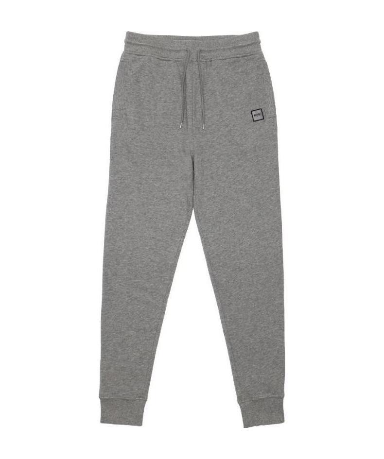Shop Hugo Boss Logo Lace Up Sweatpants In Gray