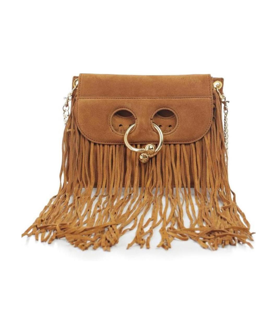 Jw Anderson Small Pierce Tassel Shoulder Bag In Brown