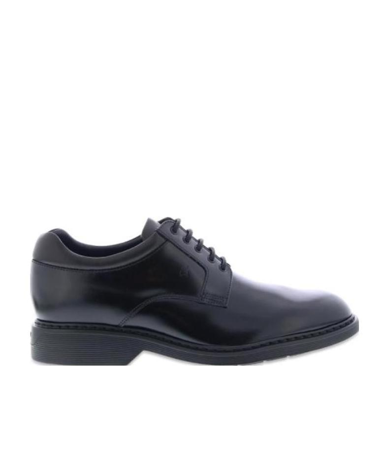 Hogan Highlights Lace-up Shoes In Black