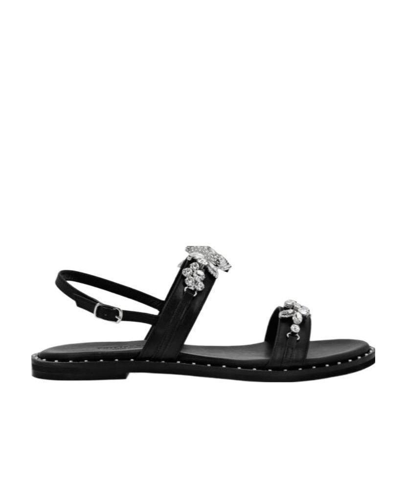 Philipp Plein Diamond Sandals In Black