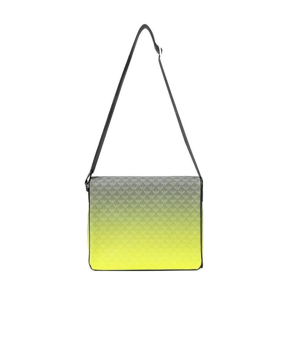 Emporio Armani Logo Gradient Shoulder Bag In Yellow