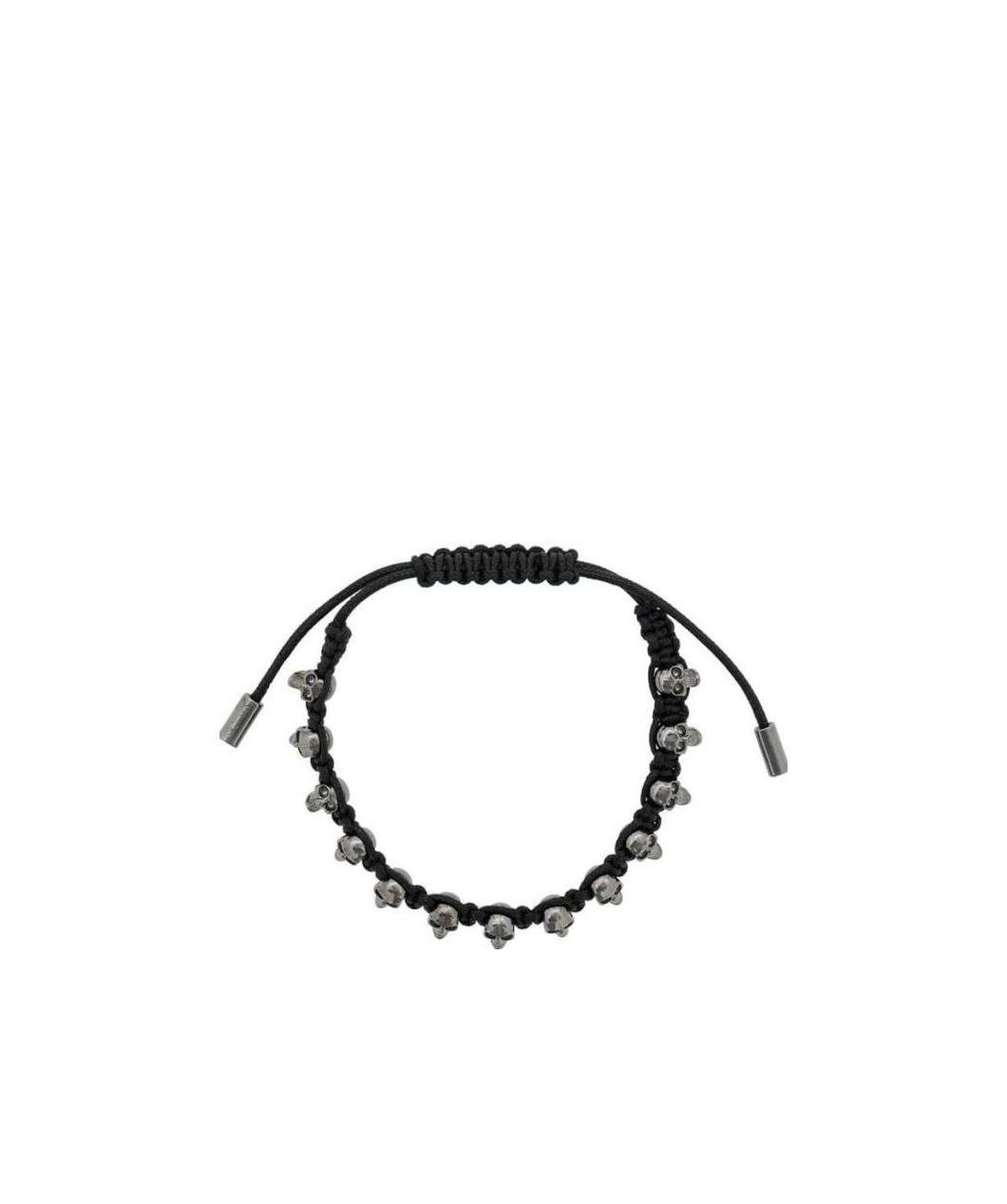 Alexander Mcqueen Skulls Bracelet In Black