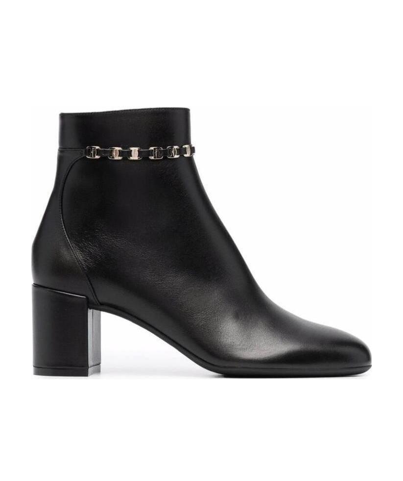 Ferragamo Women's Ghila High Block Heel Booties In Black