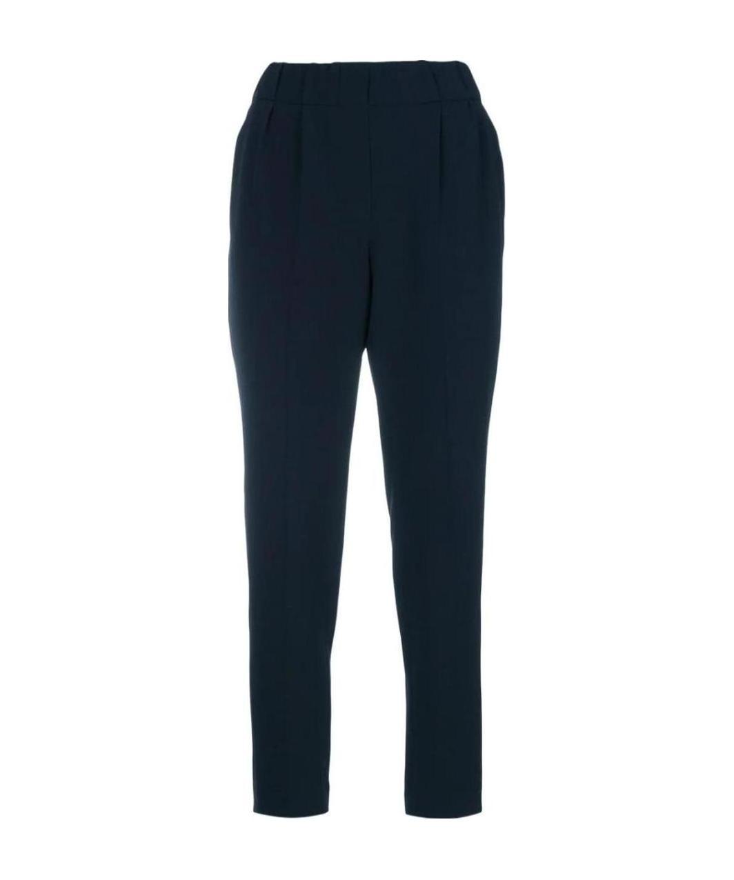 Brunello Cucinelli Tapered Cropped Trousers In Black