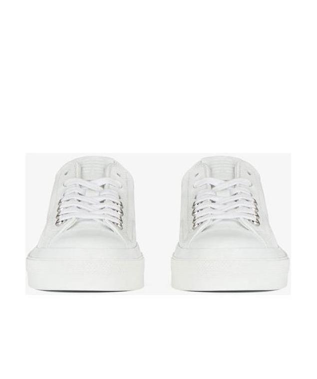 Givenchy City Low-top Lace-up Sneakers In White