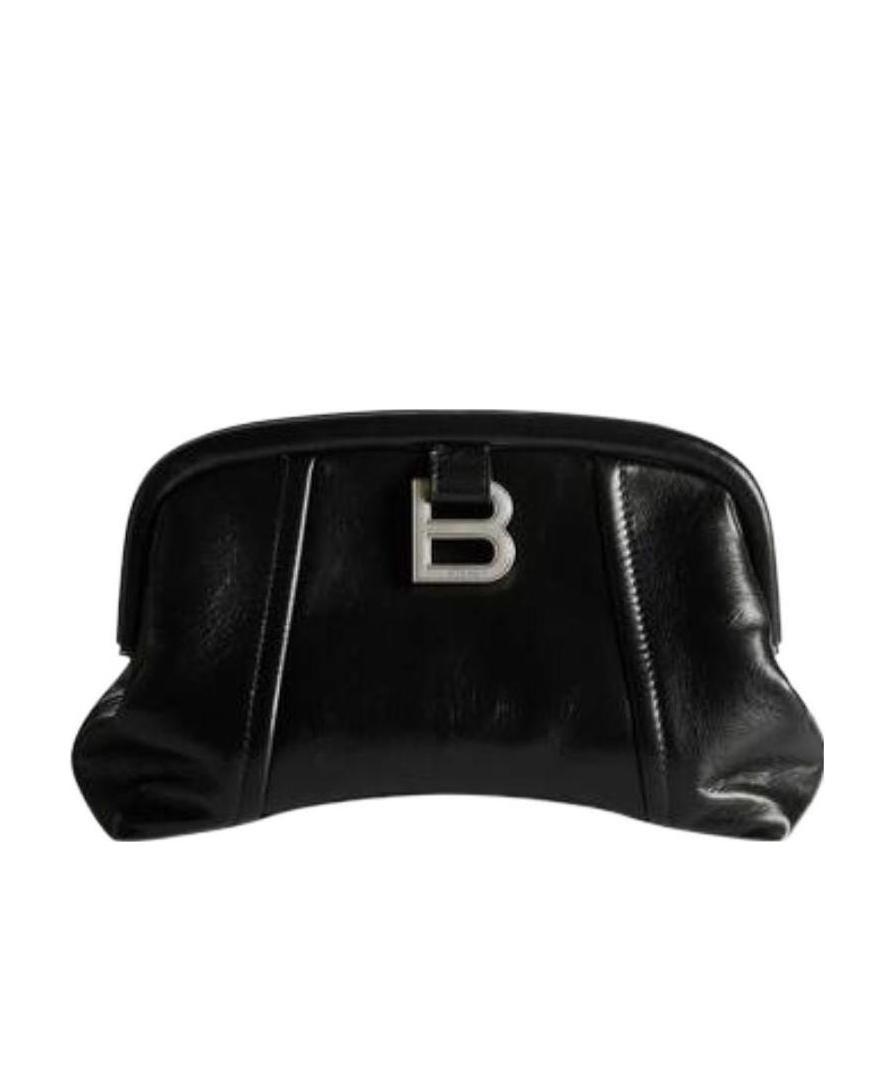 Balenciaga Xs Frame Clutch Bag In Black