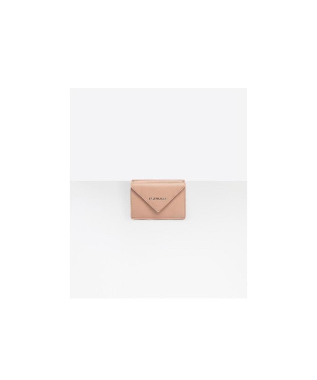 Balenciaga Papier Mini Wallet In Brown