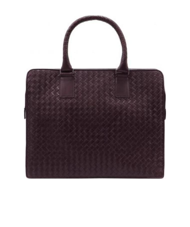Bottega Veneta Knitted Handbag In Purple
