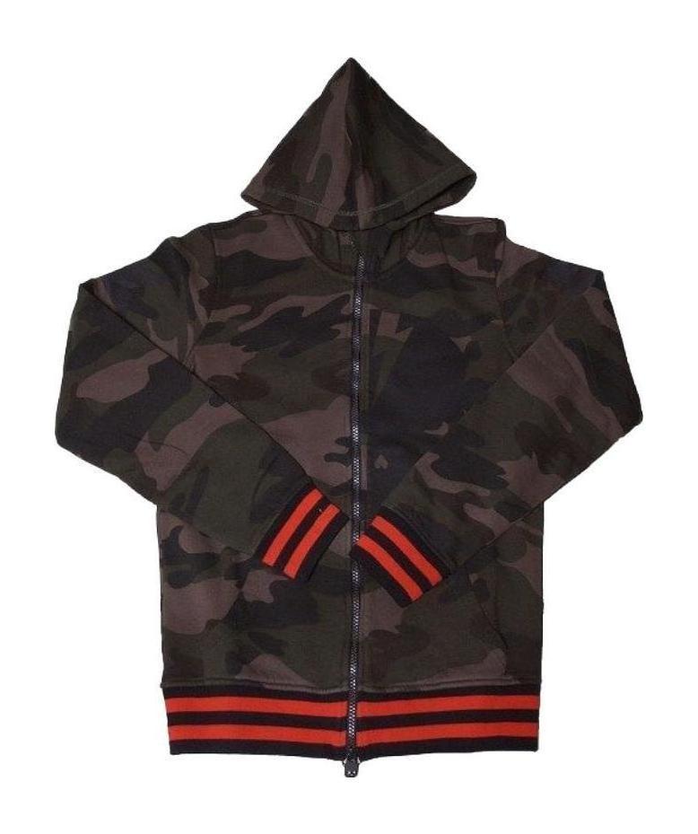 Hydrogen Camouflage With Hat Casual Jacket In Black