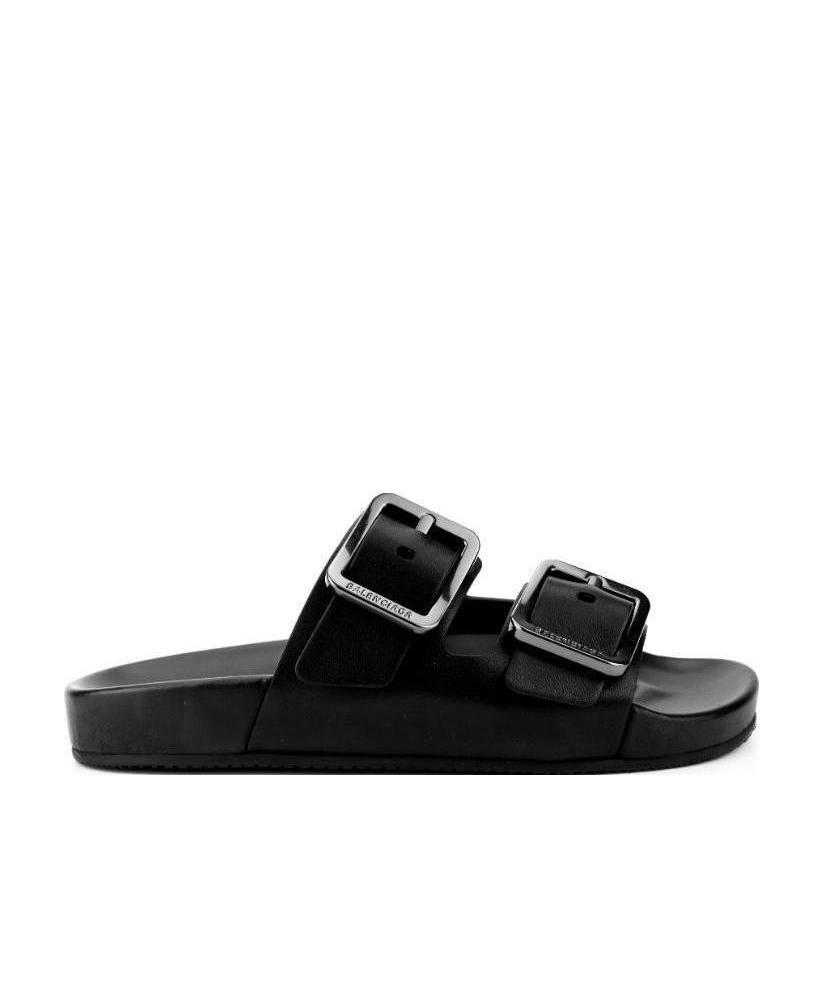 Balenciaga Mallorca Strap Sandals In Black