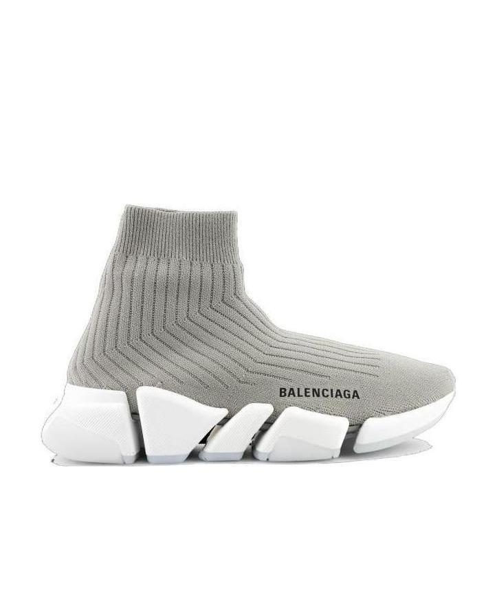 Balenciaga Speed 2.0 Sock-style Sneakers In Gray