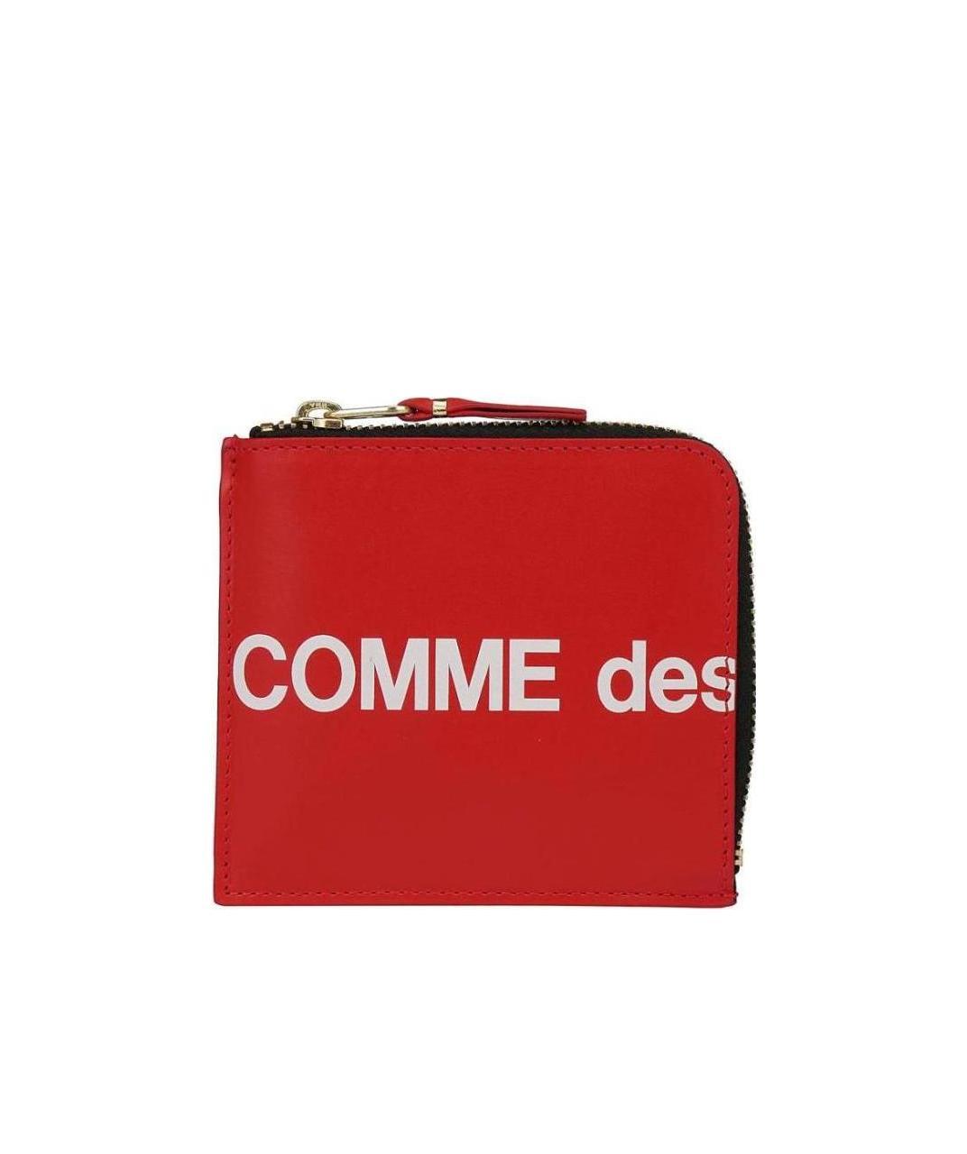 Comme Des Garçons Classic Leather Bifold Wallet With Card Slots In Red