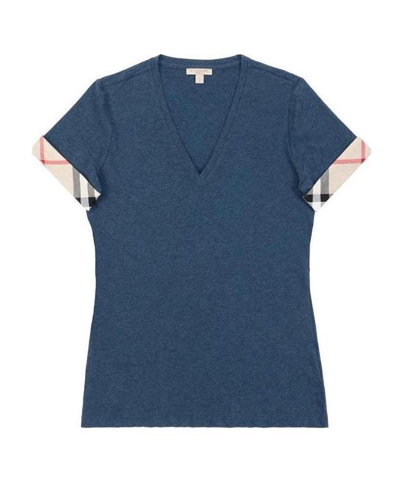 BURBERRY V-NECK T-SHIRT