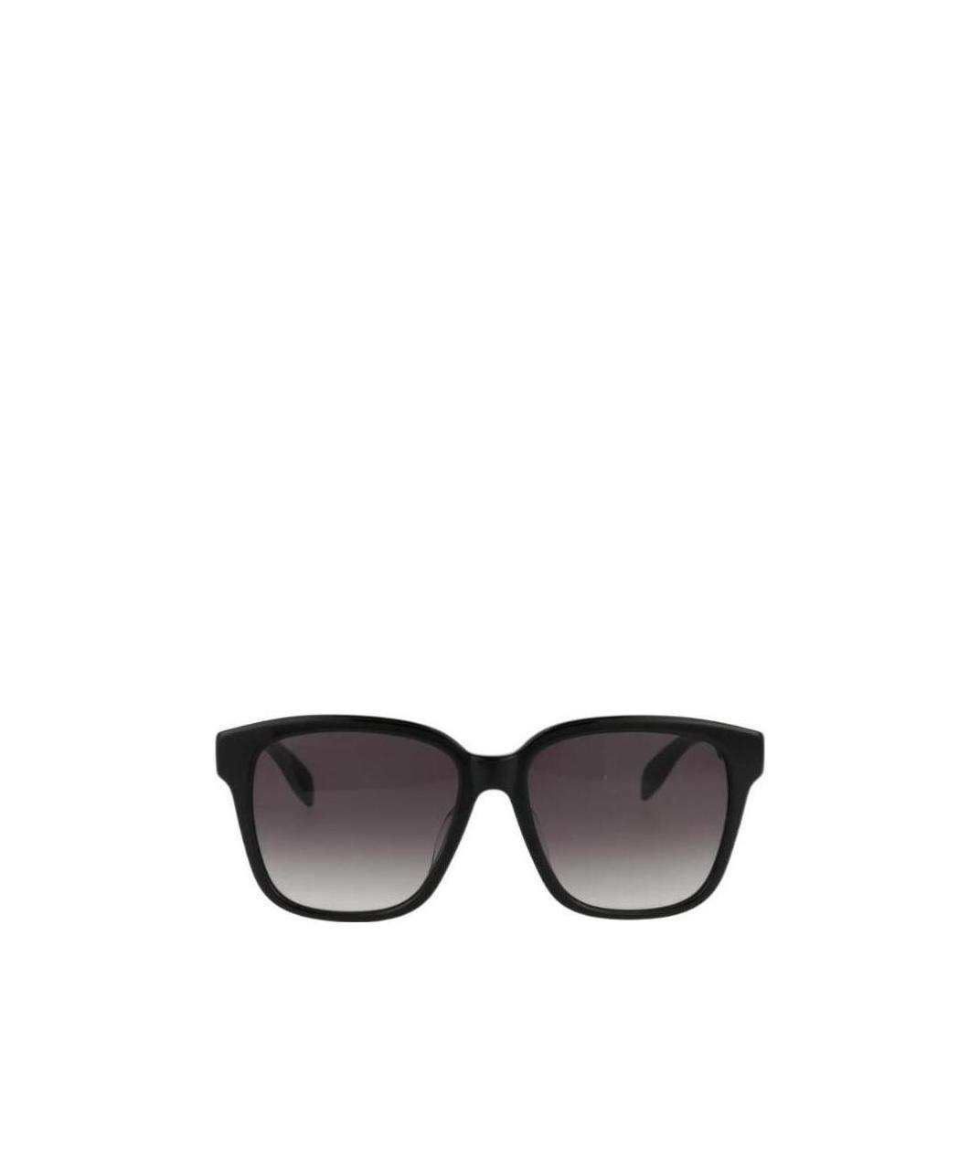Alexander Mcqueen Gradient Square-frame Sunglasses In Black