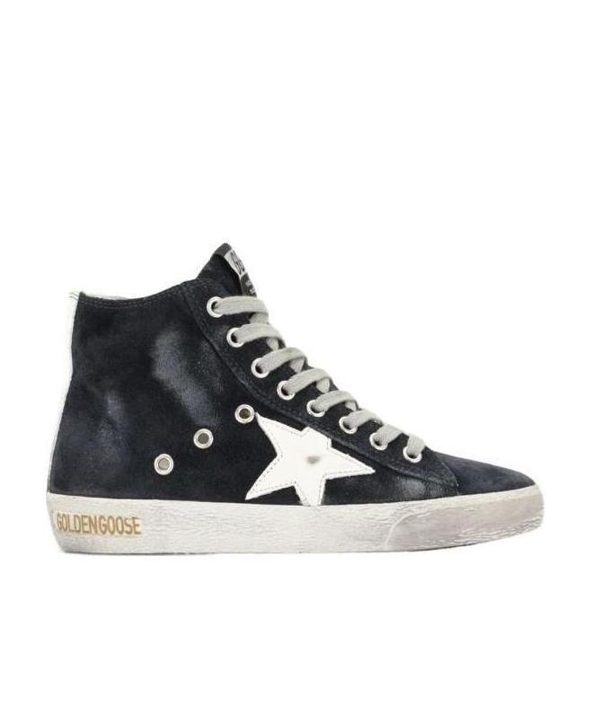Golden Goose Francy Sneaker In Night Blue/white In Black