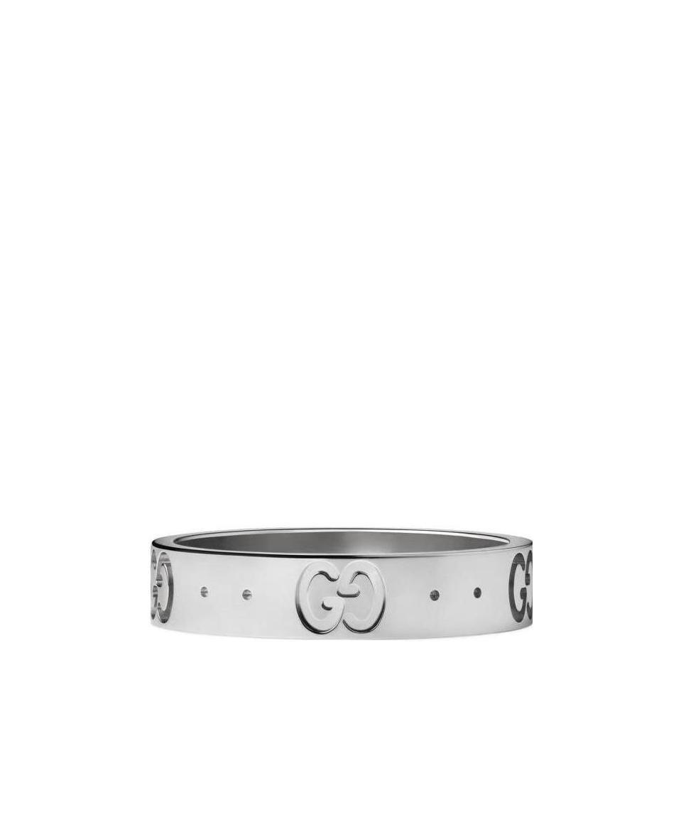 Gucci Icon Thin 18k Ring In White