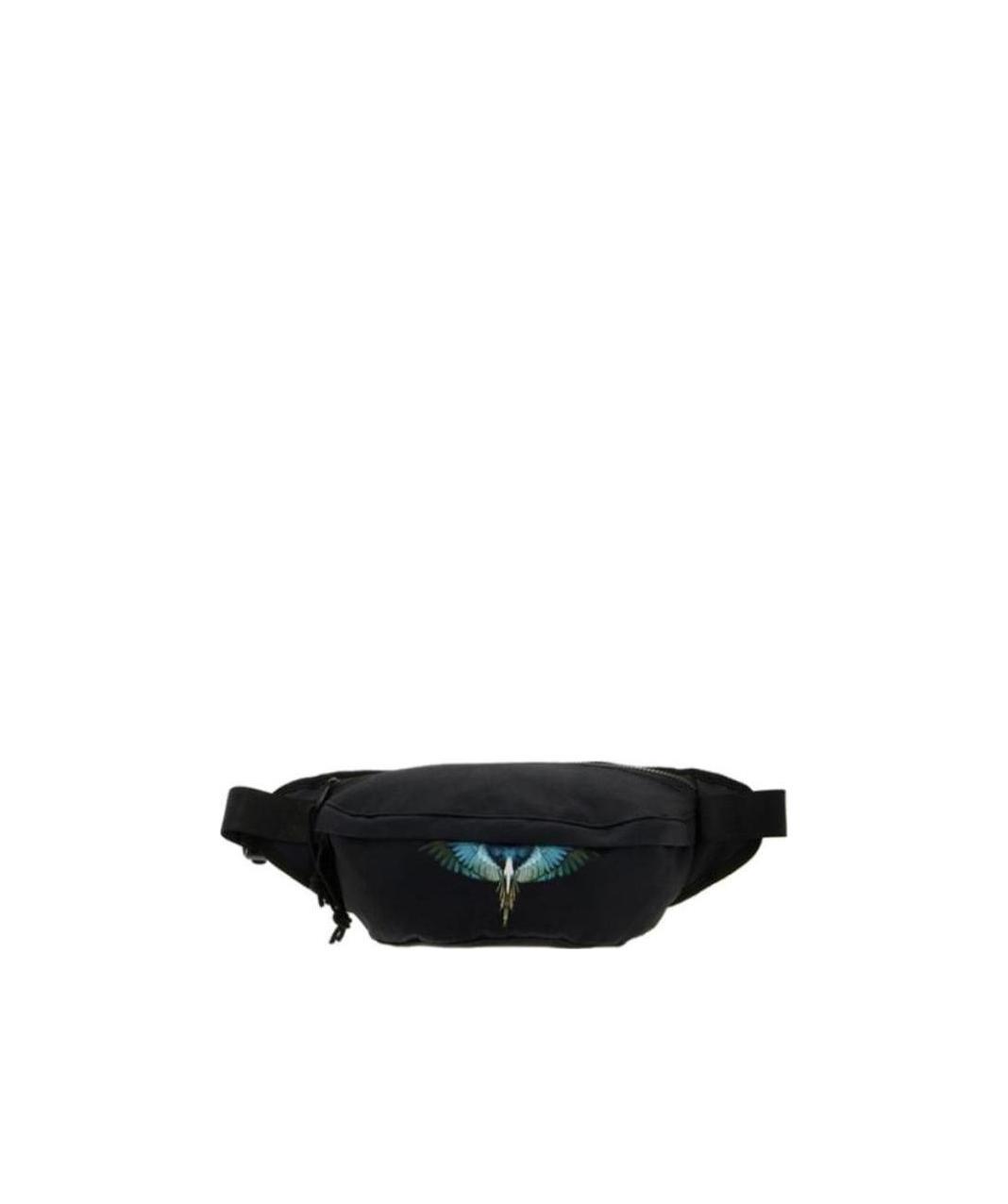 Marcelo Burlon County Of Milan Wing Printing Waist Bag In Black