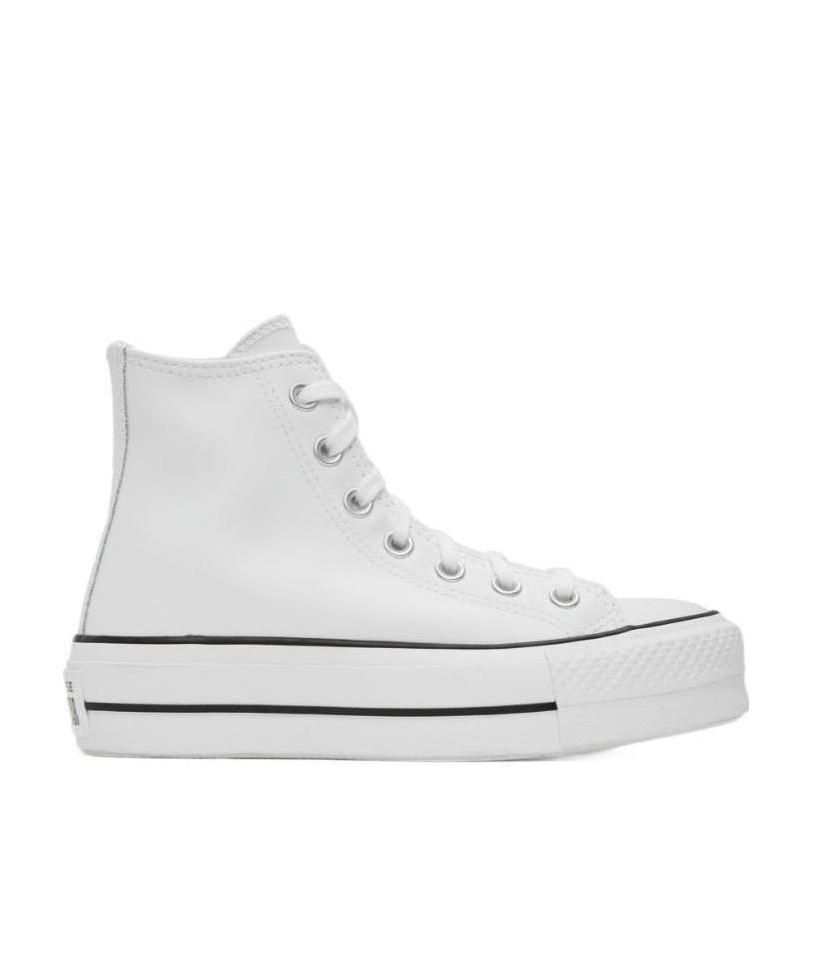 Converse White Chuck Taylor All Star Lift Platform High Sneakers In White