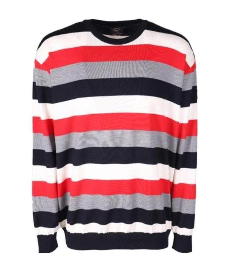 Paul & Shark Striped Sweater In Black