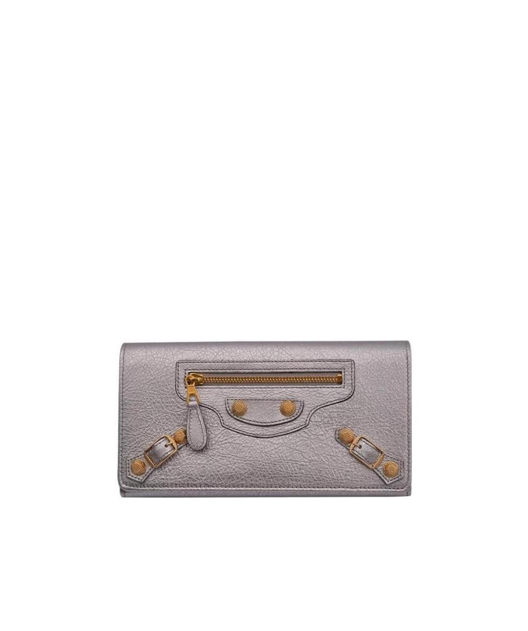 Balenciaga Zipper Wallet In Gray