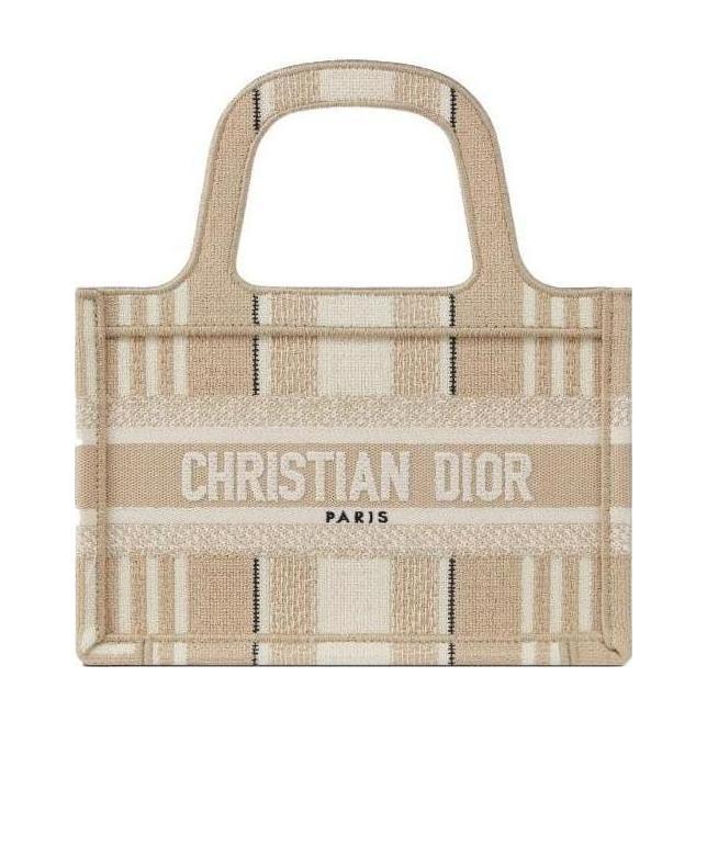 Dior Mini Logo Handbag In Nude