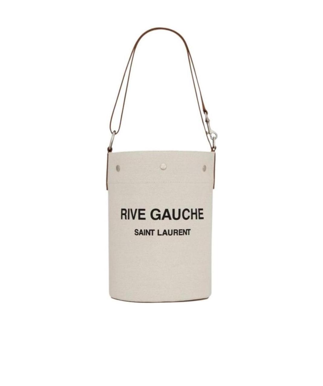 Saint Laurent Rive Gauche Shopping Bag In White