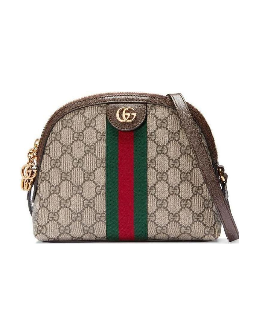 Shop Gucci Ophidia Small Shoulder Bag In Nude