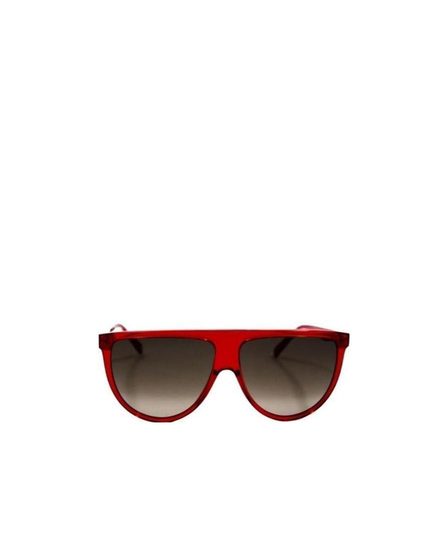 Celine Logo Logo Sunglasses In Red