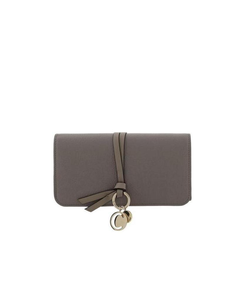 Chloé Alphabet Textured-leather Wallet In Black