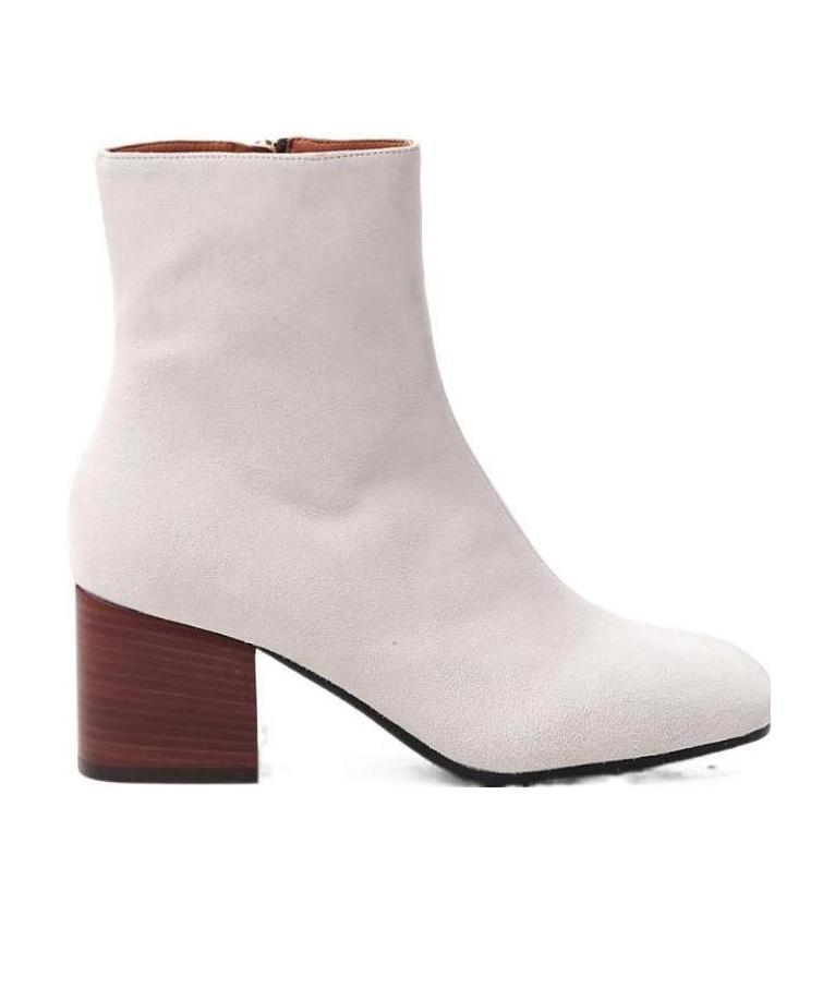 Shop Marni Leather 70 Mm Ankle Boots In White