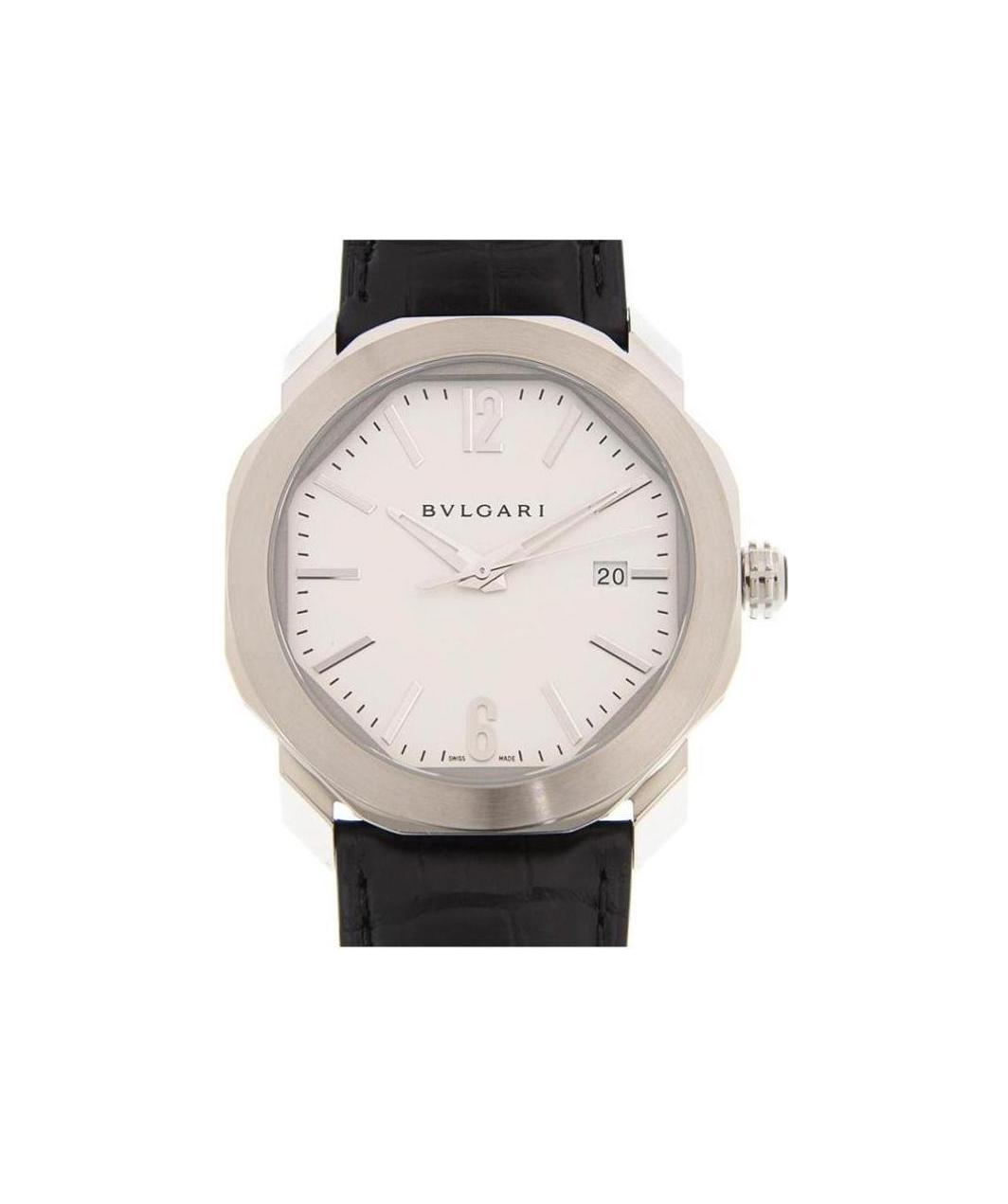 Bvlgari New Octo Roma Series Black Watches In Pink