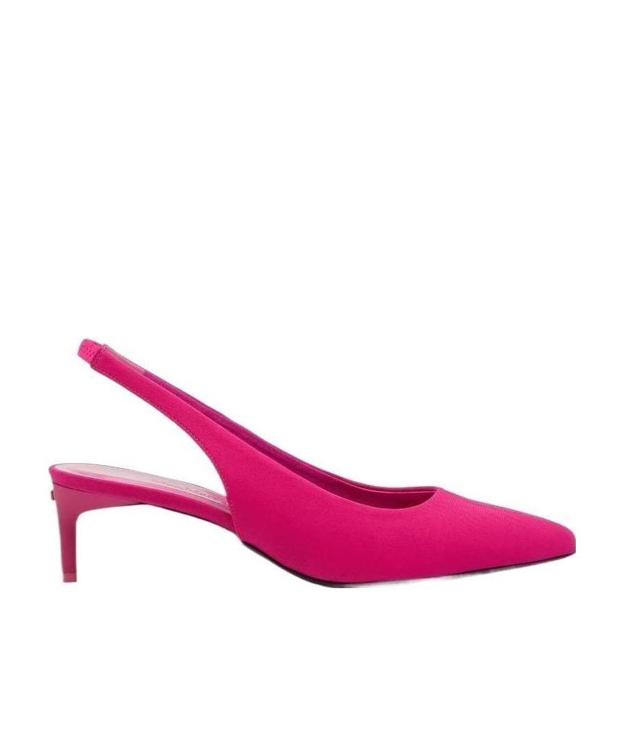 Max Mara Logo Details High Heels In Pink