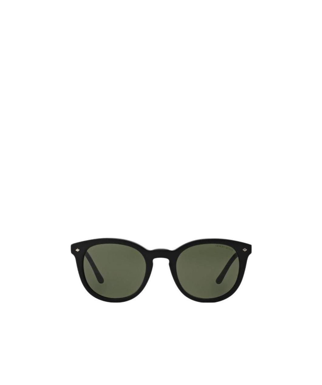Giorgio Armani Logo Sunglasses In Green