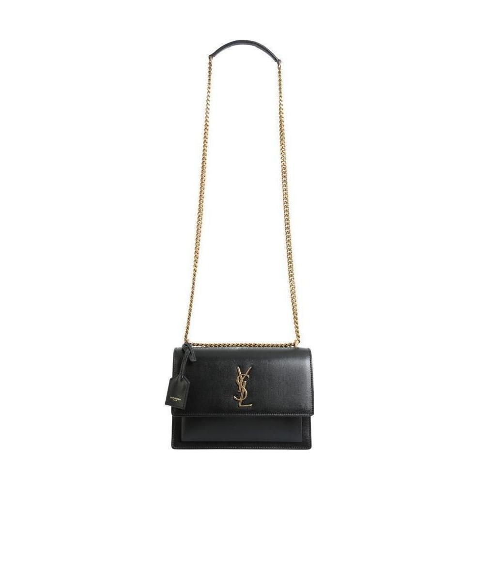 Saint Laurent Sunset Chain Bag In Black