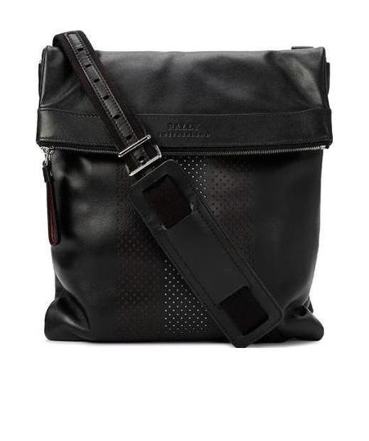 Bally Logo Shoulder Bag In Black