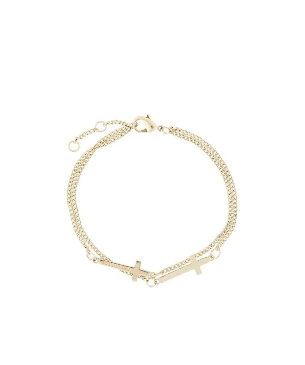 DSQUARED2 DOUBLE CROSS BRACELET