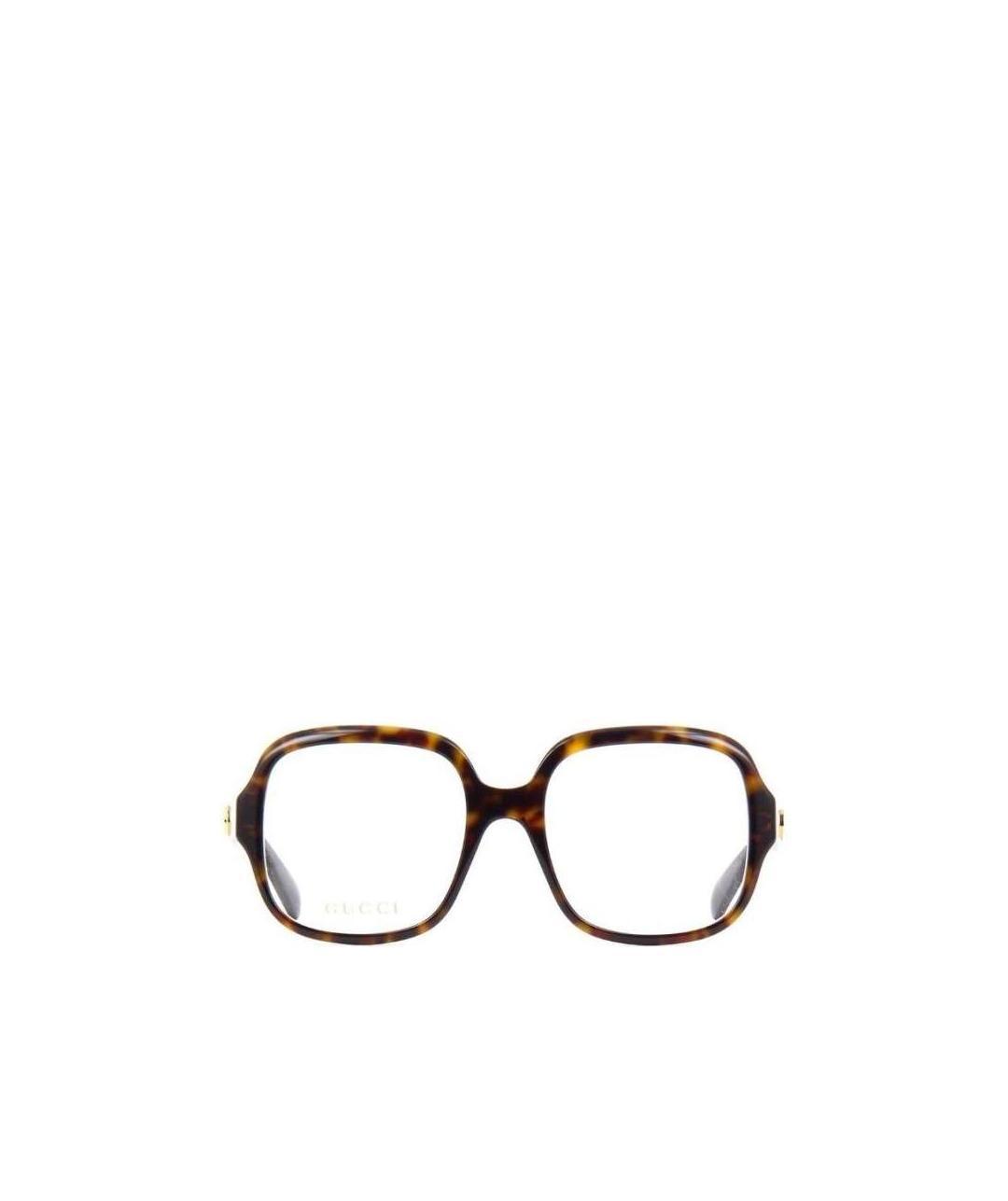 Gucci Havana Square-frame Glasses In Brown