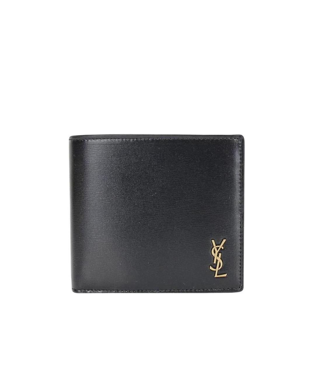 Saint Laurent Clean Lines Bi-fold Horizontal Wallet In Black