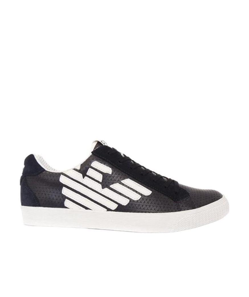 Ea7 Logo Details Casual Sneakers In White