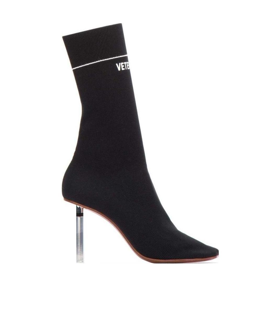 Vetements Knitted Hosiery Boots In Black