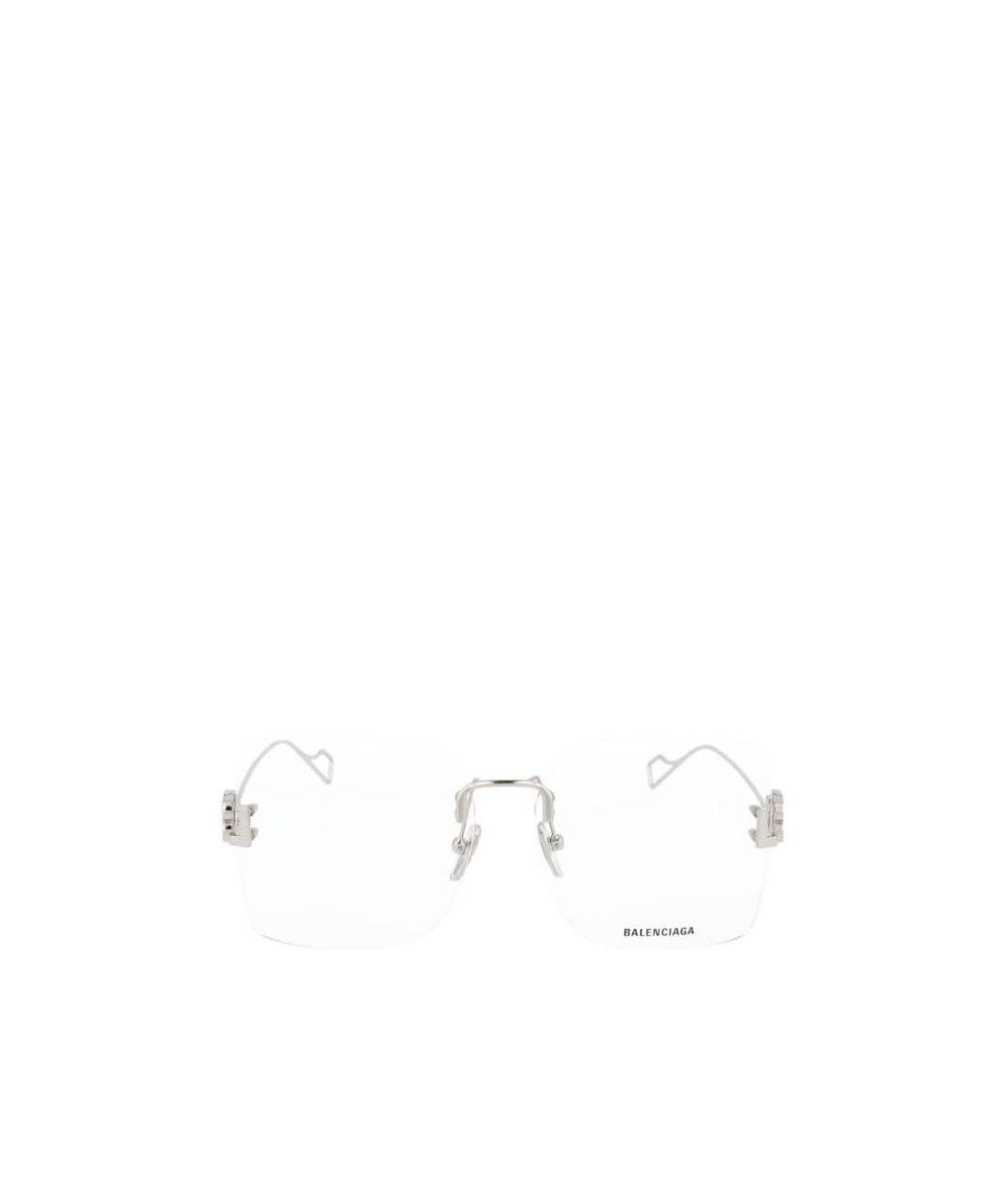 Balenciaga Bb Rimless Glasses In White