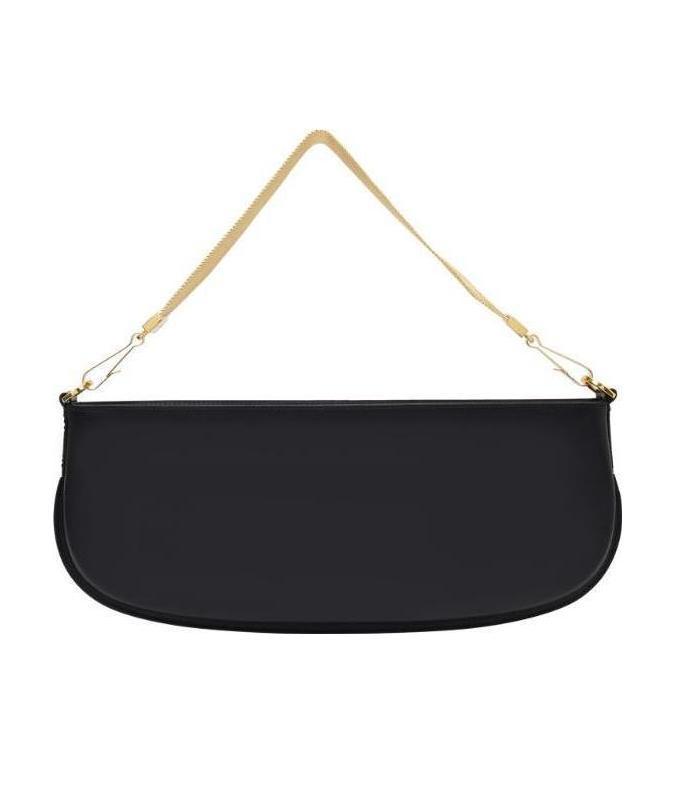 By Far Leather Tote Bag In Black