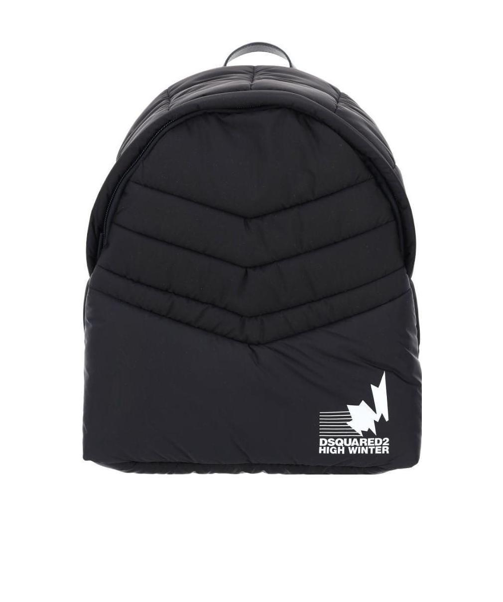 Dsquared2 Padded Logo-print Backpack In Black
