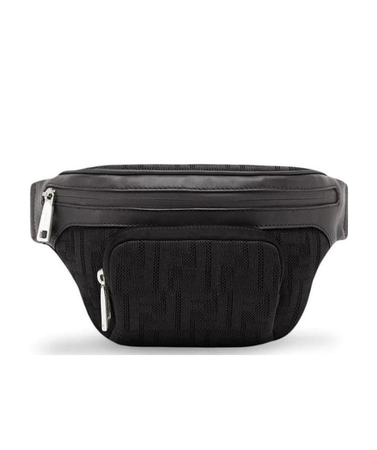 Fendi Ff Motif Belt Bag In Black