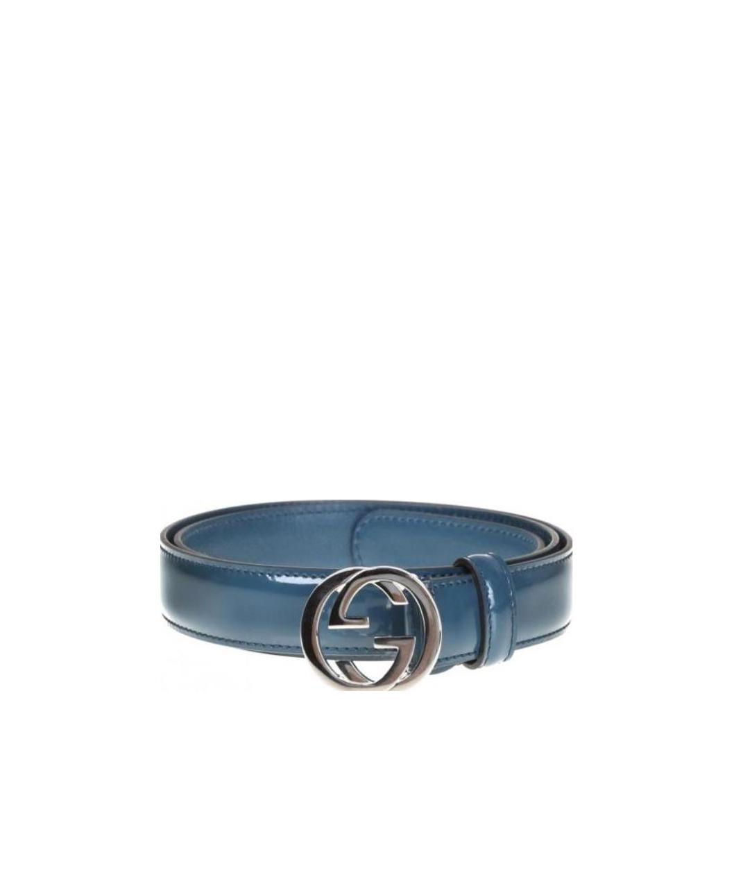 Gucci Interlocking Waist Belt In Blue