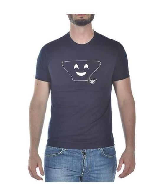 Emporio Armani Printed T-shirt In Black