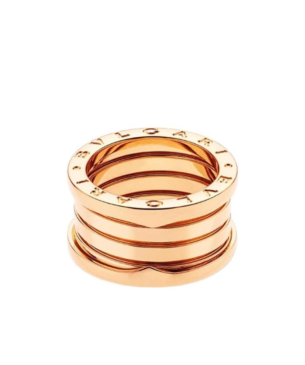 Bvlgari Logo Ring In Yellow