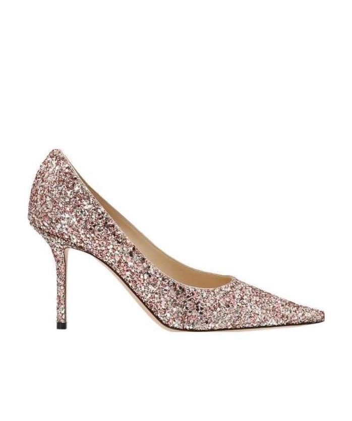 Jimmy Choo Glitter-detail Pointed-toe Pumps